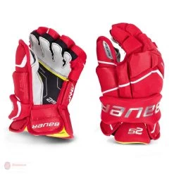 Bauer Supreme 2S Junior Hockey Gloves -Hockey Shop bauer gloves bauer supreme 2s junior hockey gloves red 10 28743792099394
