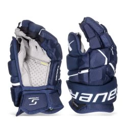Bauer Supreme Mach Intermediate Hockey Gloves -Hockey Shop bauer gloves bauer supreme mach intermediate hockey gloves navy 12 30597296750658