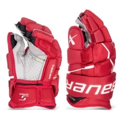 Bauer Supreme Mach Intermediate Hockey Gloves -Hockey Shop bauer gloves bauer supreme mach intermediate hockey gloves red 12 30597298028610