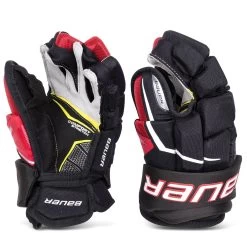 Bauer Supreme Matrix Intermediate Hockey Gloves (2021) -Hockey Shop bauer gloves bauer supreme matrix intermediate hockey gloves 2021 black red 12 30628412883010