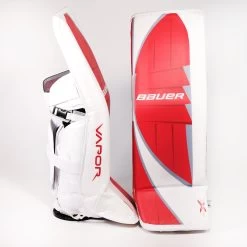Bauer Supreme Pro Custom Senior Goalie Leg Pads (Vapor Logo) - Tommy Nappier -Hockey Shop bauer leg pads bauer supreme pro custom senior goalie leg pads vapor logo tommy nappier buckeyes l 30055518470210