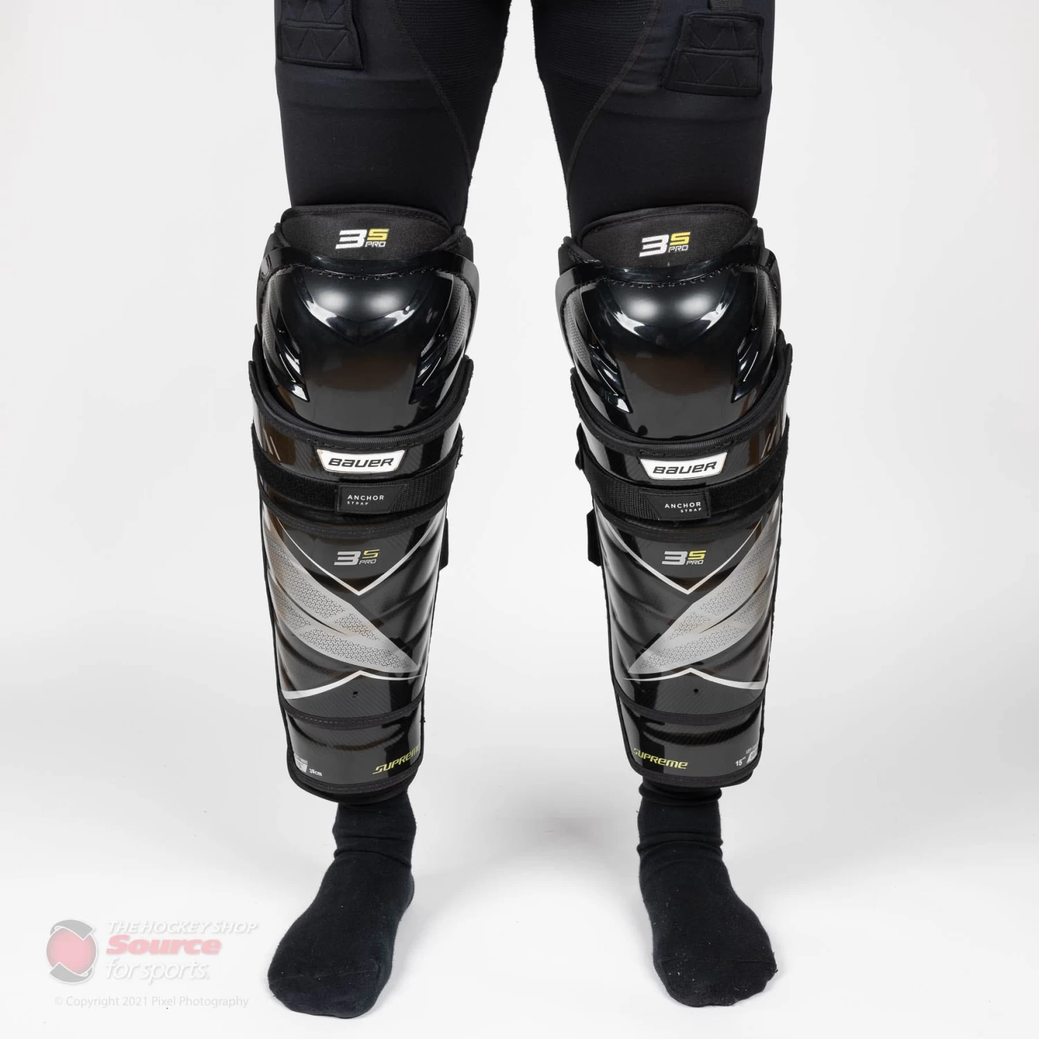Bauer Supreme 3S Pro Senior Hockey Shin Guards 4 Bauer Supreme 3S Pro Senior Hockey Shin Guards - Image 4
