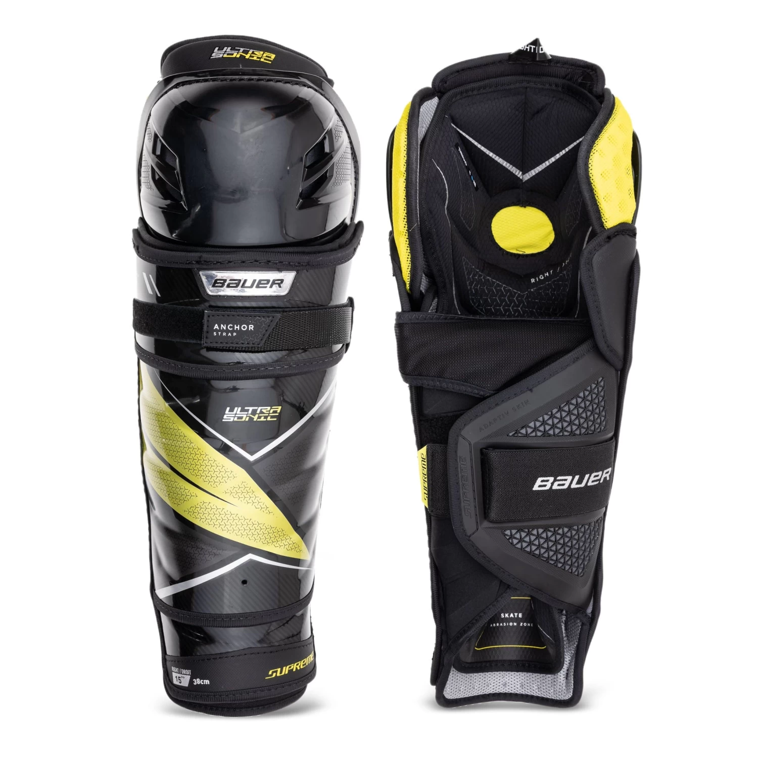 Bauer Supreme UltraSonic Senior Hockey Shin Guards 1 Bauer Supreme UltraSonic Senior Hockey Shin Guards