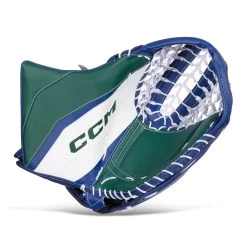 CCM Extreme Flex 6 Senior Goalie Catcher - 580 Degree -Hockey Shop ccm catchers ccm extreme flex 6 senior goalie catcher 580 degree white blue green regular 30600596193346