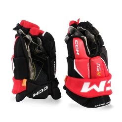 CCM Tacks AS-V Junior Hockey Gloves -Hockey Shop ccm gloves ccm tacks as v junior hockey gloves black red white 10 30184804941890