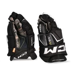 CCM Tacks AS-V Junior Hockey Gloves -Hockey Shop ccm gloves ccm tacks as v junior hockey gloves black white 10 30184792490050