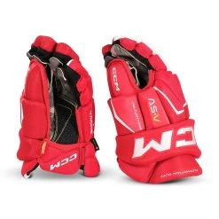 CCM Tacks AS-V Junior Hockey Gloves -Hockey Shop ccm gloves ccm tacks as v junior hockey gloves red white 10 30184794062914