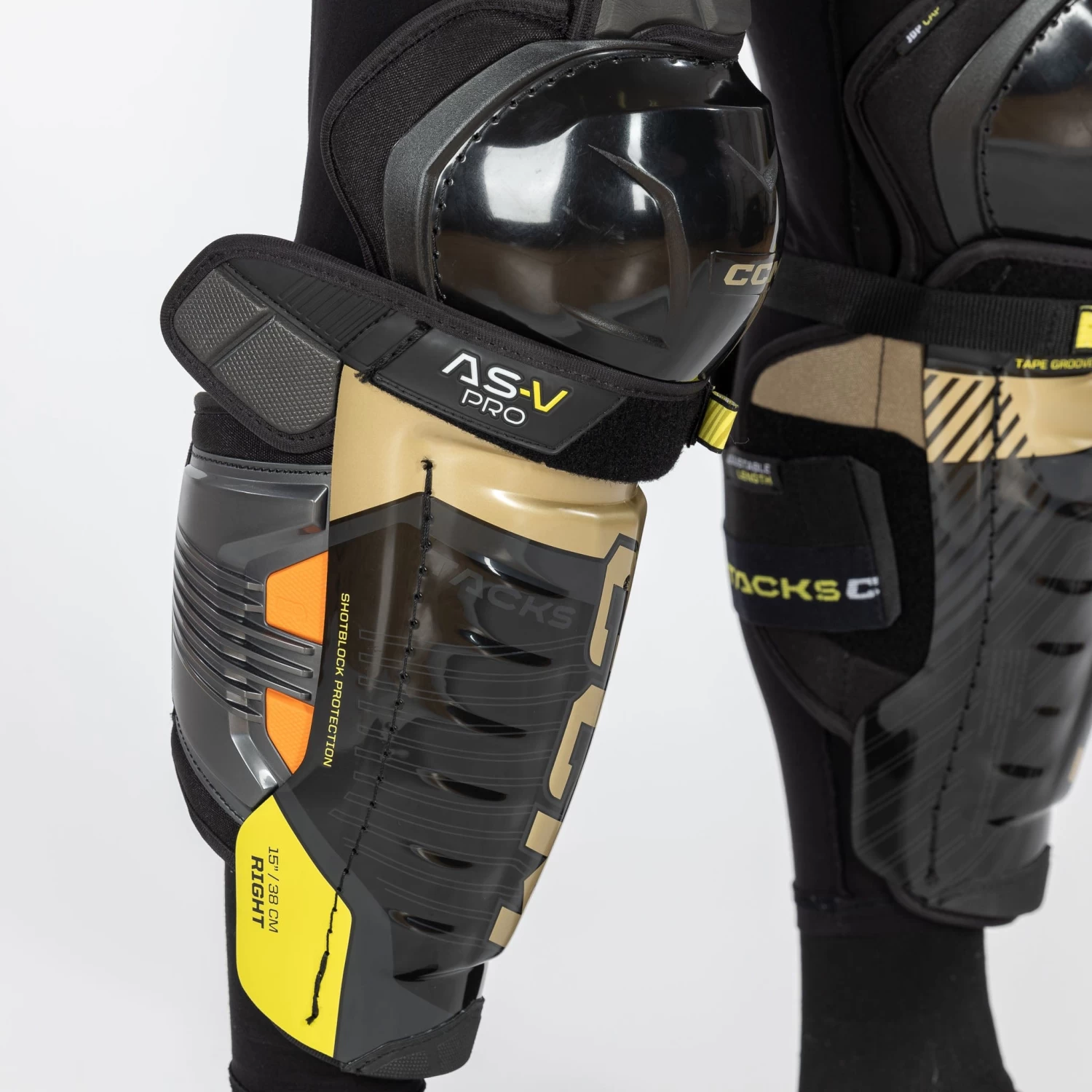 CCM Tacks AS-V Pro Senior Hockey Shin Guards 4 CCM Tacks AS-V Pro Senior Hockey Shin Guards - Image 4
