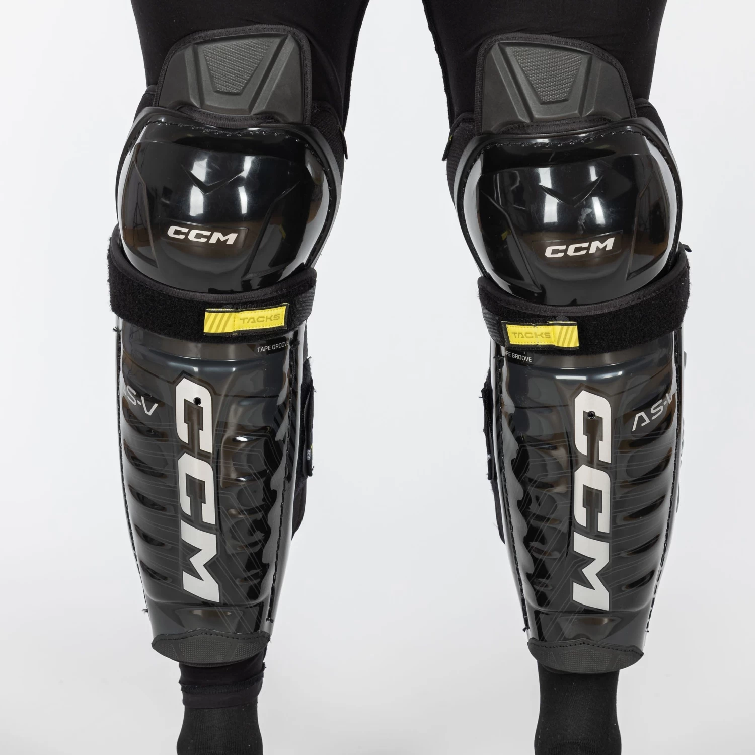 CCM Tacks AS-V Senior Hockey Shin Guards 4 CCM Tacks AS-V Senior Hockey Shin Guards - Image 4