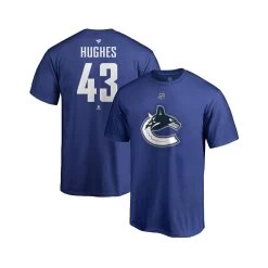 Vancouver Canucks Fanatics Authentic Name & Number Mens Shirt - Quinn Hughes