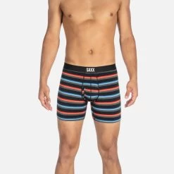 Saxx Ultra Boxers - Black Blurred Stripe -Hockey Shop saxx underwear saxx ultra boxers black blurred stripe 14123834572866