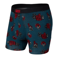 Saxx Ultra Boxers - Storm Blue Buffalo Check