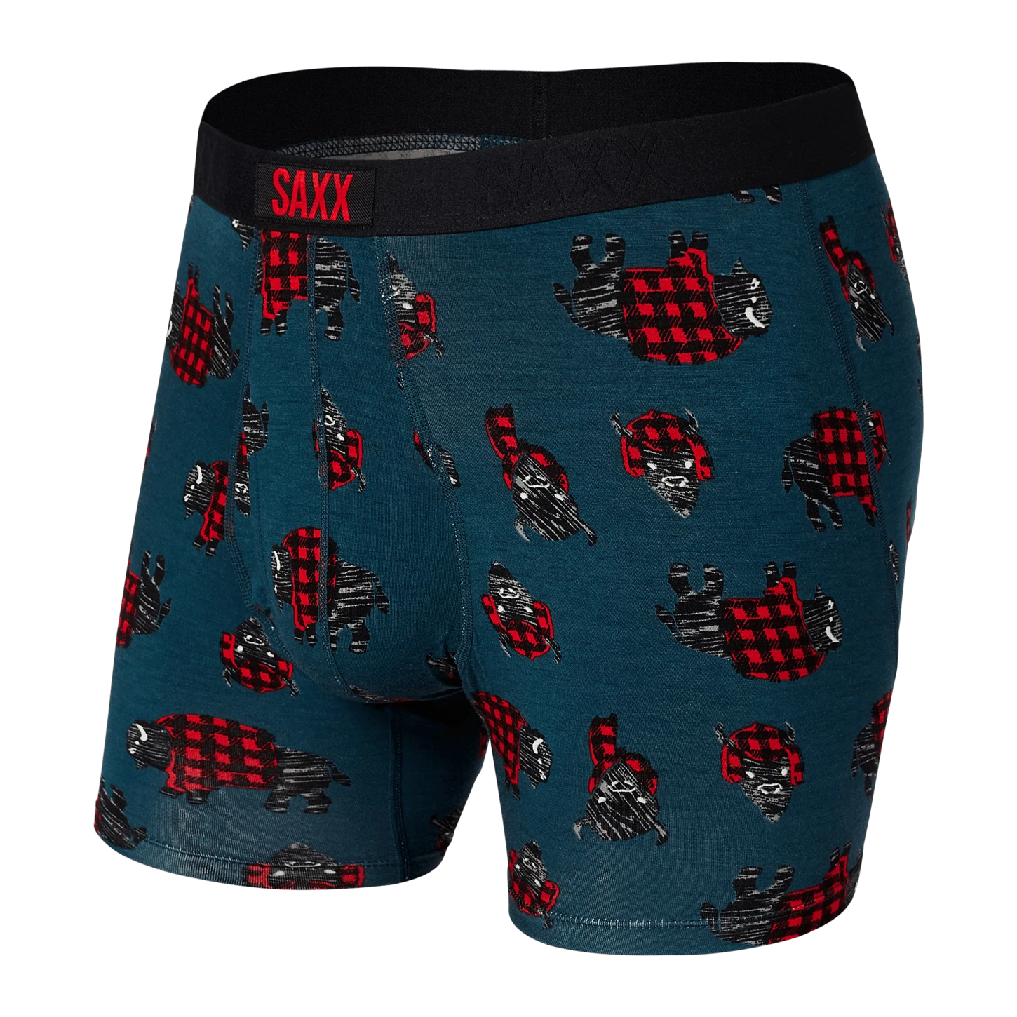 Saxx Ultra Boxers - Storm Blue Buffalo Check 1 Saxx Ultra Boxers - Storm Blue Buffalo Check