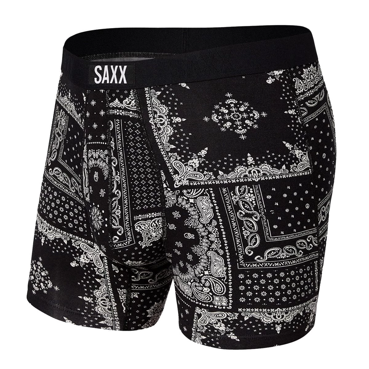 Saxx Vibe Boxers - Black Bandana Republic 1 Saxx Vibe Boxers - Black Bandana Republic