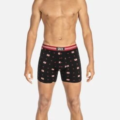 Saxx Vibe Boxers - Black True North 5 Saxx Vibe Boxers - Black True North -Hockey Shop saxx underwear saxx vibe boxers black true north 14123896242242