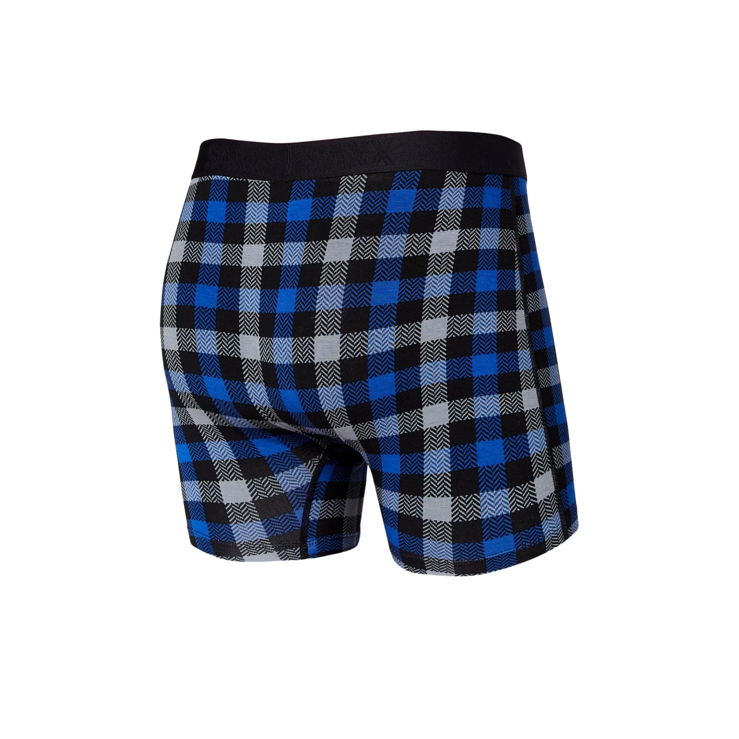 Saxx Vibe Boxers - Blue Flannel Check 2 Saxx Vibe Boxers - Blue Flannel Check - Image 2