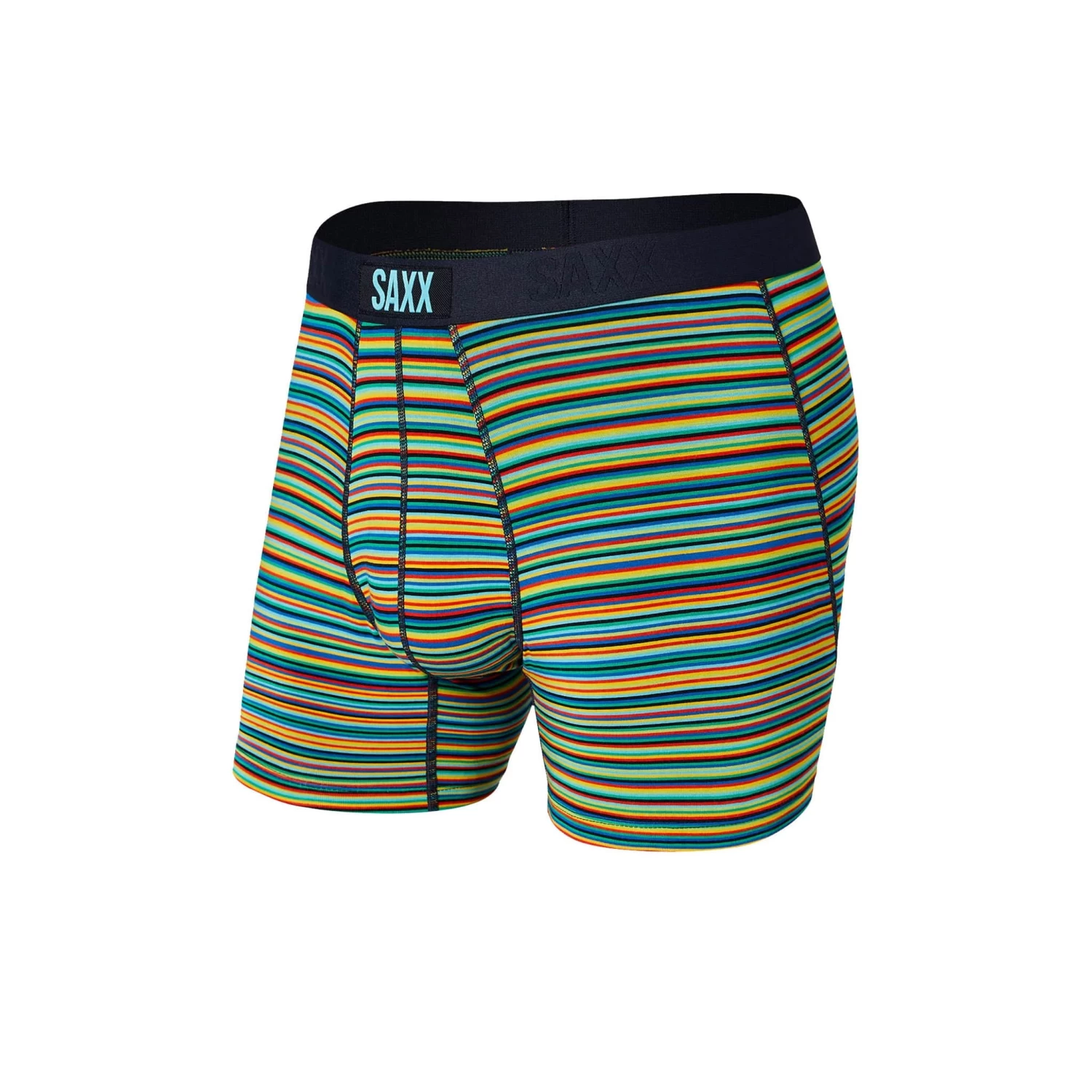 Saxx Vibe Boxers - Multi Vibrant Stripe 1 Saxx Vibe Boxers - Multi Vibrant Stripe