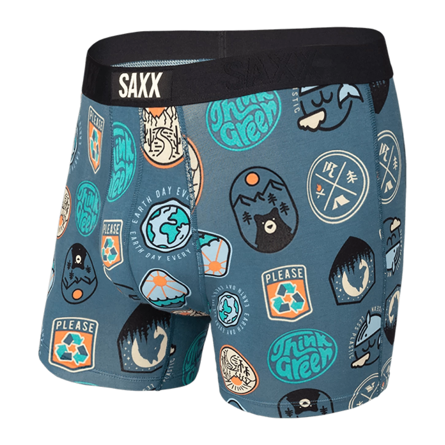 Saxx Vibe Boxers - Navy Everyday Is Earthday 1 Saxx Vibe Boxers - Navy Everyday Is Earthday