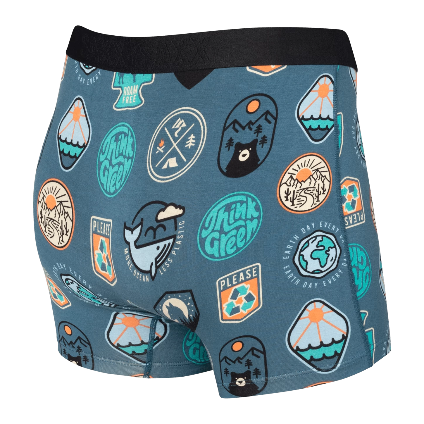Saxx Vibe Boxers - Navy Everyday Is Earthday 2 Saxx Vibe Boxers - Navy Everyday Is Earthday - Image 2