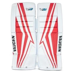 Vaughn Velocity V9 Intermediate Goalie Leg Pads 36 Vaughn Velocity V9 Intermediate Goalie Leg Pads -Hockey Shop vaughn leg pads vaughn velocity v9 intermediate goalie leg pads white red 31 2 28744338014274