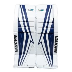 Vaughn Velocity V9 Pro Senior Goalie Leg Pads -Hockey Shop vaughn leg pads vaughn velocity v9 pro senior goalie leg pads white blue 33 2 28744339095618