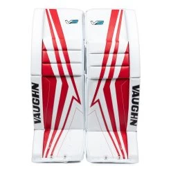 Vaughn Velocity V9 Pro Senior Goalie Leg Pads -Hockey Shop vaughn leg pads vaughn velocity v9 pro senior goalie leg pads white red 33 2 28744339128386