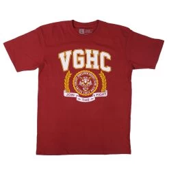 Violent Gentlemen University Heavyweight Shortsleeve Shirt - Red