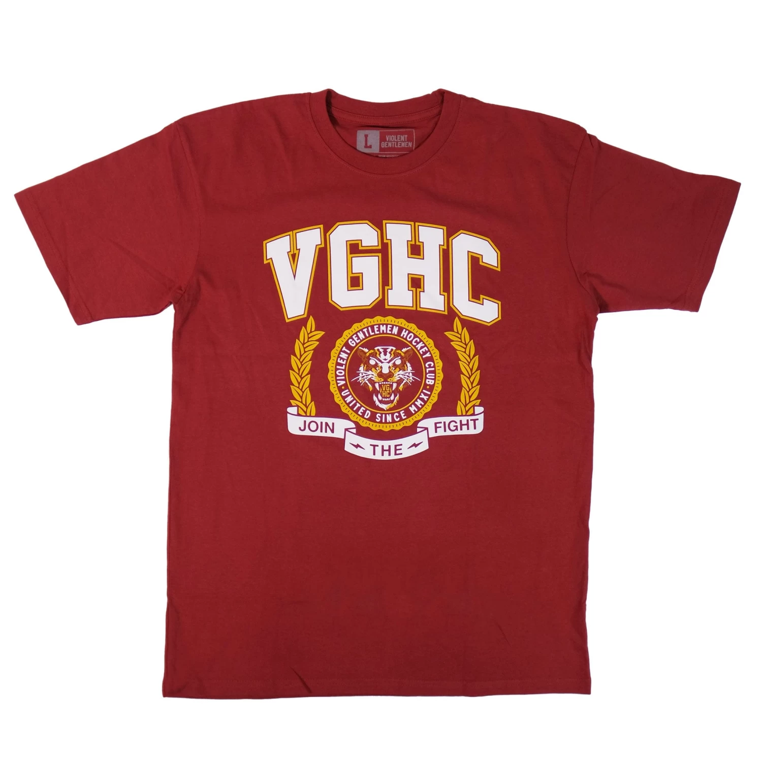 Violent Gentlemen University Heavyweight Shortsleeve Shirt - Red 1 Violent Gentlemen University Heavyweight Shortsleeve Shirt - Red
